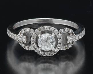 Crown of Light Diamond 0.56 Carat Center Ring 