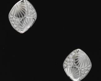 Kat Florence Platinum and DFlawless Diamond Stud Earrings