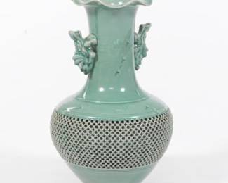 Korean Celadon Glazed Oversized Vase