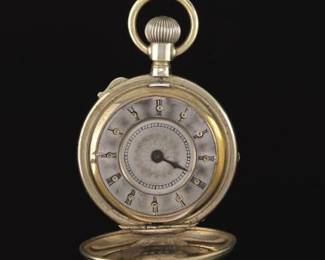 19 th Century Braille Pocketwatch With Disappearing Chapters