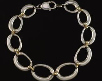 Artisan Sterling Silver Modernist Bracelet 