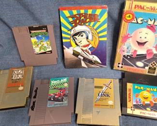 PAC MAN ZELDA VINTAGE VIDEO GAMES LOT