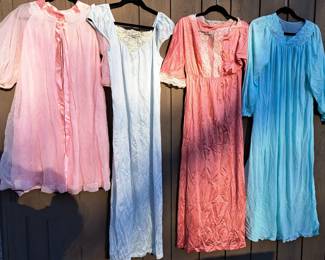 VINTAGE LADIES CLOTHING SILK NIGHTIES