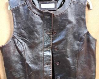 LADIES LEATHER VEST