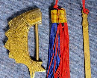 BRASS FISH ASIAN KOREAN LOT