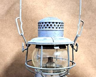RARE ADLAKE RAILROAD LANTERN C&O TRAIN