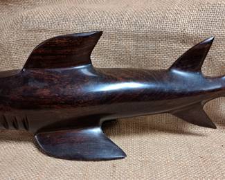 CARVED WOOD SHARK