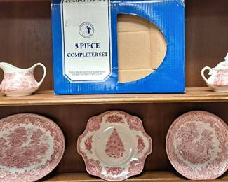 RED TRANSFER WARE LOT