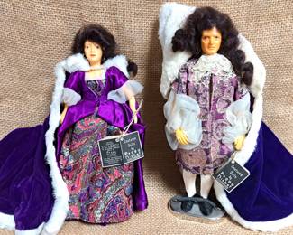 RARE PEGGY NISBET KING & QUEEN DOLLS 