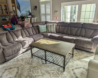 Great sectional sold at Haverty, dual electric reclining