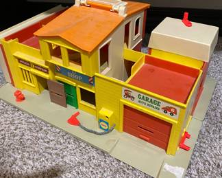 Fisher price car garage