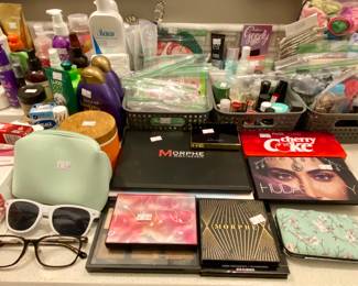 Makeup, hair products, etc