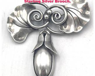 Lot 1751 GEORG JENSEN USA hand wrought Sterling Silver Brooch.