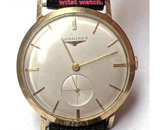 Lot 1820 Longines gold filled men s wrist watch. 