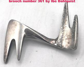 Lot 1747 GEORG JENSEN Sterling silver brooch number 361 by Ibe Dahlquist