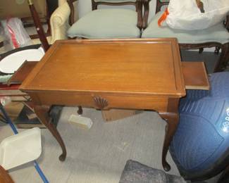 American style   shell front carved   tea table