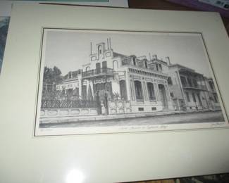 Jim Blanchard print of Avet Mansion on Espanade Avenue