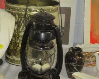 Antique kerosene lamp