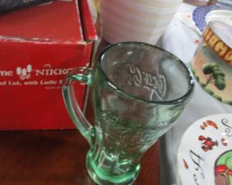 Rare COKE glass with handle