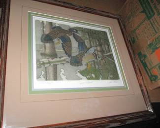 Louisiana artist John Akers artist proof from Royal Flight