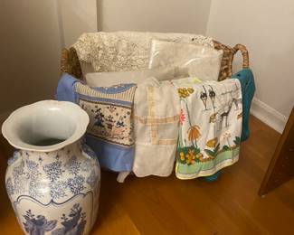 Vintage aprons, Vintage Linens, Asian Vases