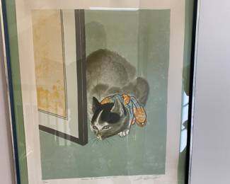 “Homage To Oriental Art-Cat” 101/200 signed