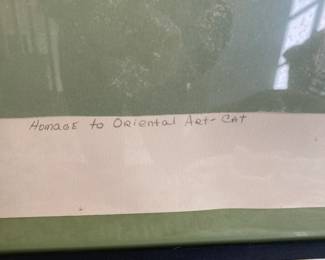 Homage To Oriental Art-Cat