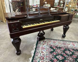 Dunham 1860’s grand piano in original condition. Rosewood, needs restoration, has some issues that are documented in the photos, the piano bench previously mentioned is not of the same period, so therefore not included.  