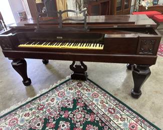 Dunham 1860’s grand piano in original condition. Rosewood, needs restoration, has some issues that are documented in the photos, the piano bench previously mentioned is not of the same period, so therefore not included.  