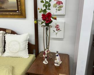 Handmade southern cherry drop leaf nightstand/lamptable