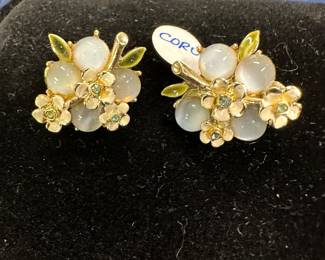 Cord costume earrings