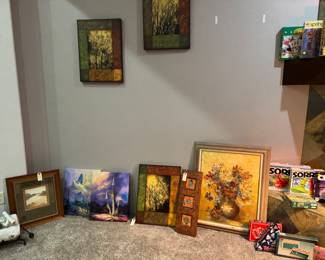Lots of assorted paintings