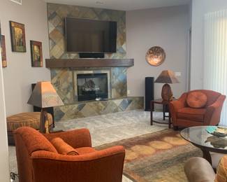 Two matching La-Z-Boy club chairs