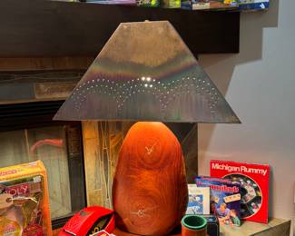 
Fantastic pair of handmade lamps and laid with turquoise and copper shades! These lamps are normally $500 apiece. These are priced to sell as a pair. They are fantastic.