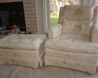 Chair and ottoman