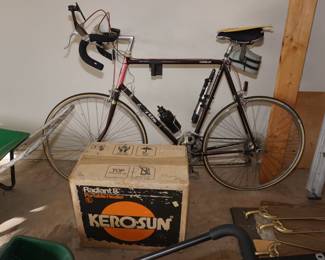 Vintage bike and Kero-sun heater