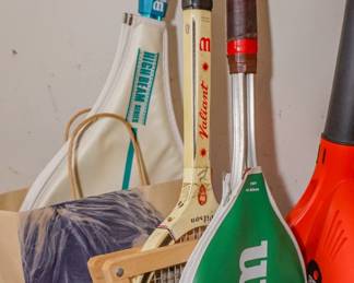Vintage tennis rackets