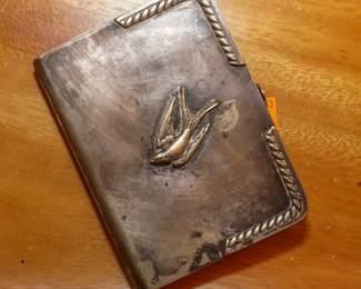 Silverplated memo case