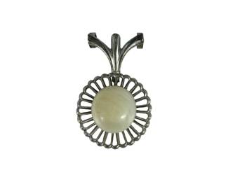 14kt White Gold Stationary Pearl Pendant
