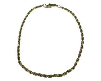 14kt Yellow Gold Rope Bracelet