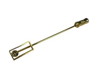 12kt Gold Filled Diamond Stick Pin