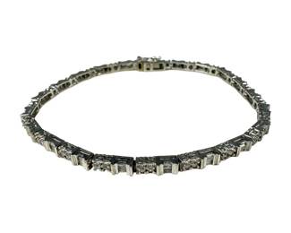 10kt White Gold Diamond Tennis Bracelet