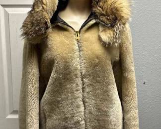 Winter Jacket With Fur Trimmed Hat