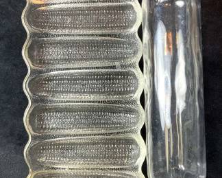 Wagner Ware Glass Baking Tray Glass Rolling Pin