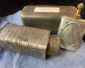 WWI Military Gun Oiler, Bacon Condiment Can