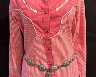 Wrangler Western Wear Shirt Concho Belt