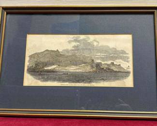 Antique Hand Tinted Lithograph