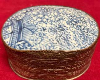 Pottery Shard Lidded Container