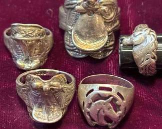Horse Theme Rings Most Sterling