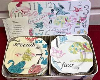 Roxanna 12 days of Christmas plates